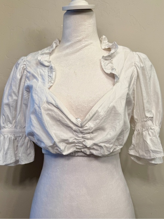 Edelnice Other - Edelnice German traditional peasant style dirndl blouse - White cotton - US XL